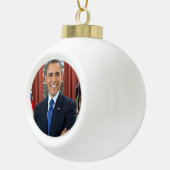 Barack Obama Keramische Bal Ornament (Rechts)