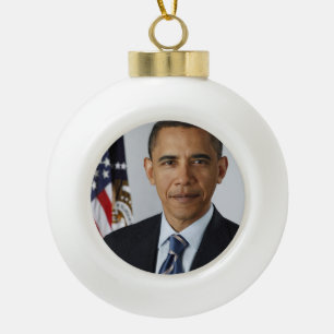 Barack Obama Keramische Bal Ornament