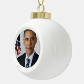 Barack Obama Keramische Bal Ornament (Rechts)