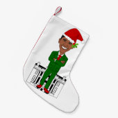 barack obama kerstman kous kleine kerstsok (Voorkant (Hangend))