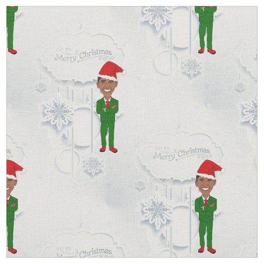 barack obama kerstman stof (Close Up)
