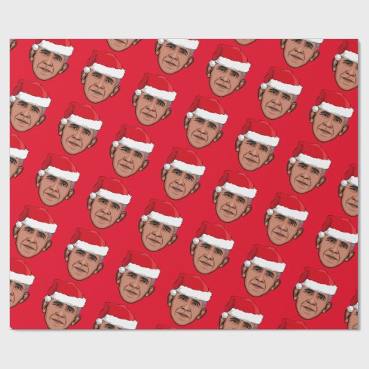 BARACK OBAMA-Kerstmis Cadeaupapier (Vlak)