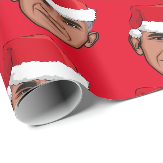 BARACK OBAMA-Kerstmis Cadeaupapier (Rol Hoek)