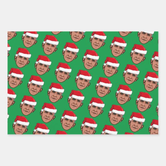 BARACK OBAMA-Kerstmis Inpakpapier Vel (Voorkant 2)