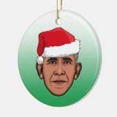 BARACK OBAMA-Kerstmis Keramisch Ornament (Links)
