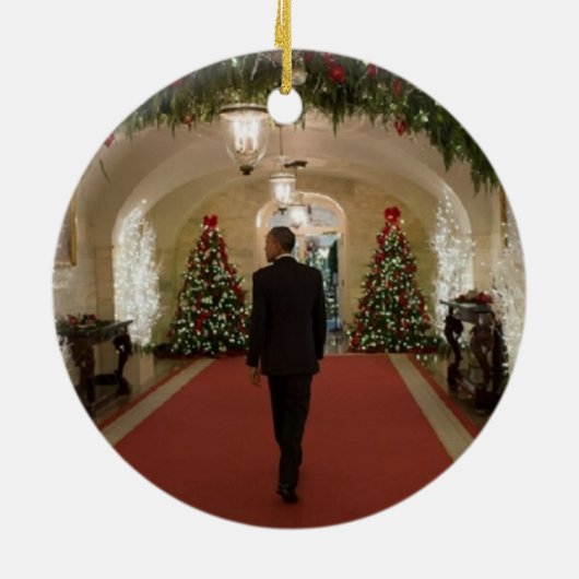 Barack Obama Kerstmis - Ornament (Achterkant)