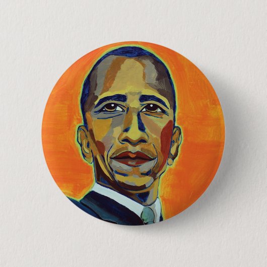 Barack Obama - knop Ronde Button 5,7 Cm (Voorkant)