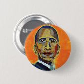 Barack Obama - knop Ronde Button 5,7 Cm (Voorkant /achterkant)
