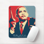 Barack Obama - Koebel: OHP Mousepad Muismat (Met muis)