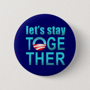 Barack Obama - Laten we samen Button blijven