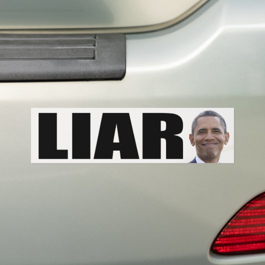 Barack Obama: Liar Bumpersticker (Op auto)