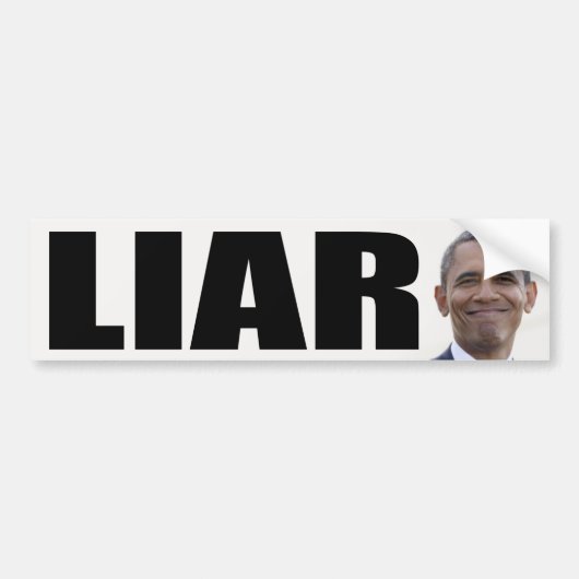 Barack Obama: Liar Bumpersticker (Voorkant)