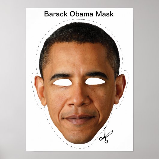 Barack Obama Masker Poster (Voorkant)
