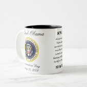Barack Obama met John F Kennedy - Mok (Voorkant links)