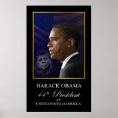 Barack Obama met John Kennedy Poster (Voorkant)