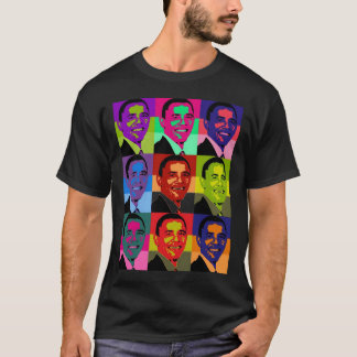 Barack Obama met meerdere kleuren T-shirt