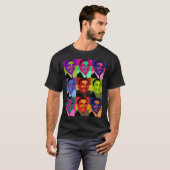Barack Obama met meerdere kleuren T-shirt (Voorkant volledig)