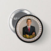 Barack Obama Mijn President Ronde Button 5,7 Cm (Voorkant /achterkant)