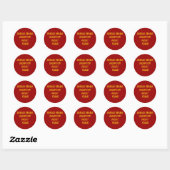 -Barack Obama- Misleiding Fraude Ronde Sticker (Vel)
