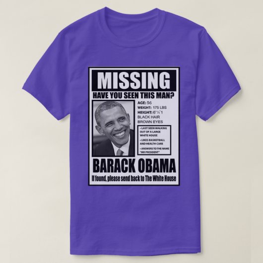 barack obama mist parodie barack t-Shirt (Design voorkant)