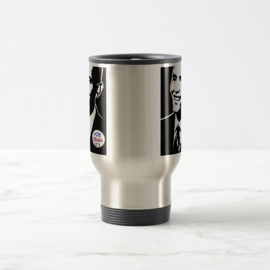 Barack Obama mok koffie (Center)