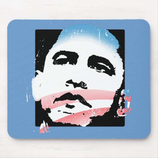 Barack Obama Mousepad Muismat (Voorkant)