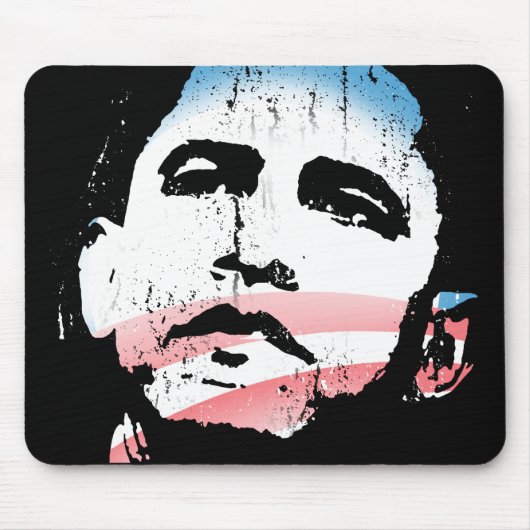 Barack Obama Mousepad Muismat (Voorkant)