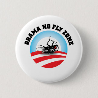 Barack Obama No Fly Zone Ronde Button 5,7 Cm