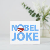 Barack Obama: Nobel Joke Briefkaart (Staand voorkant)