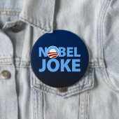 Barack Obama: Nobel Joke Ronde Button 4,0 Cm (In situ)
