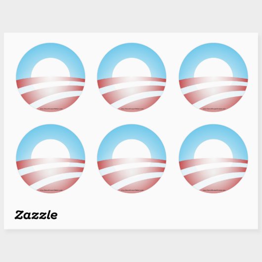 Barack Obama "O" Sticker (Vel)