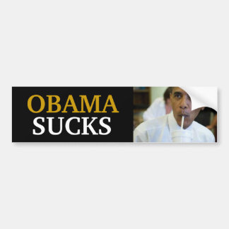 BARACK OBAMA - OBAMA SUCKS BUMPERSTICKER