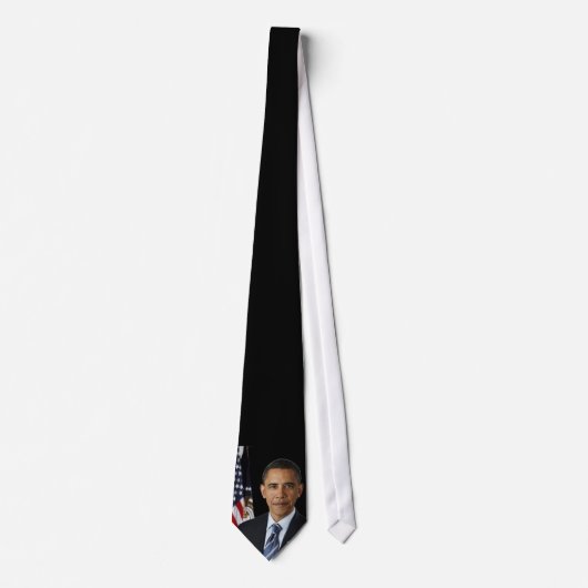 Barack Obama Official Portret Power Stropdas (Voorkant)