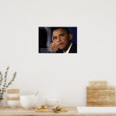 Barack Obama on "Change" Wisdom Quote Collectible Poster (Keuken)