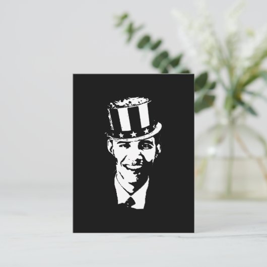 Barack Obama oom Sam Briefkaart (Staand voorkant)