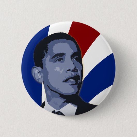 Barack Obama Patriotic Button (Voorkant)