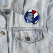 Barack Obama Patriotic Button (In situ)