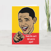 Barack Obama persoonlijke kaart (Voorkant)