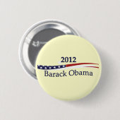Barack Obama Pin/Button Ronde Button 5,7 Cm (Voorkant /achterkant)