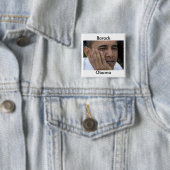 Barack Obama Pin Vierkante Button 5,1 Cm (In situ)