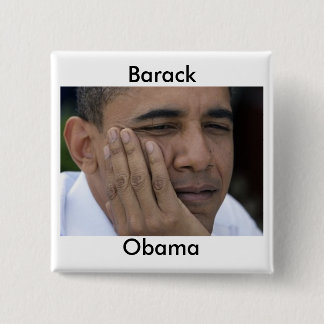 Barack Obama Pin Vierkante Button 5,1 Cm