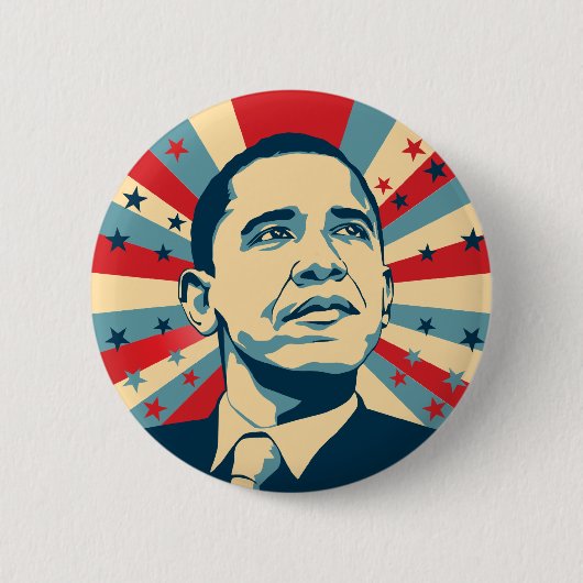 Barack Obama Pinback Button (Voorkant)