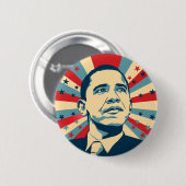 Barack Obama Pinback Button (Voorkant /achterkant)
