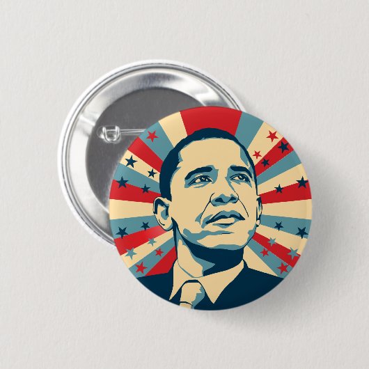 Barack Obama Pinback Button (Voorkant /achterkant)