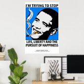 Barack Obama Politiek Satire Poster (Thuiskantoor)