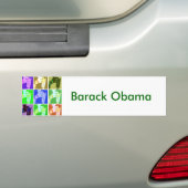 Barack Obama Pop Art Bumpersticker (Op auto)