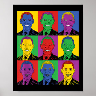 Barack Obama Pop Art - geschiedenis T-shirt Poster