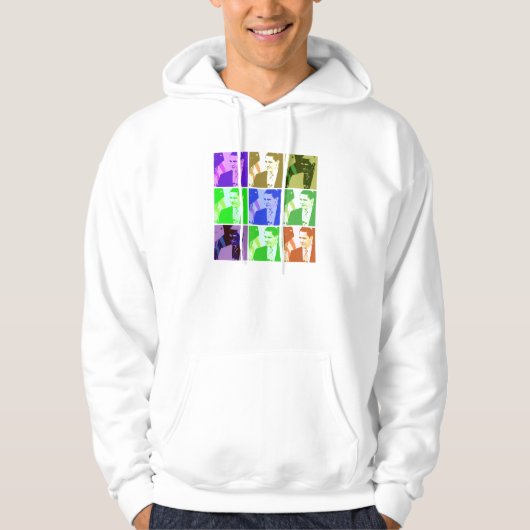 Barack Obama Pop Art Hoodie (Voorkant)