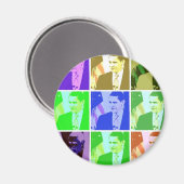 Barack Obama Pop Art Magneet (Voorkant / Achterkant)