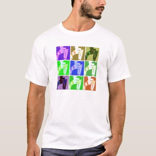 Barack Obama Pop Art T-shirt (Voorkant)
